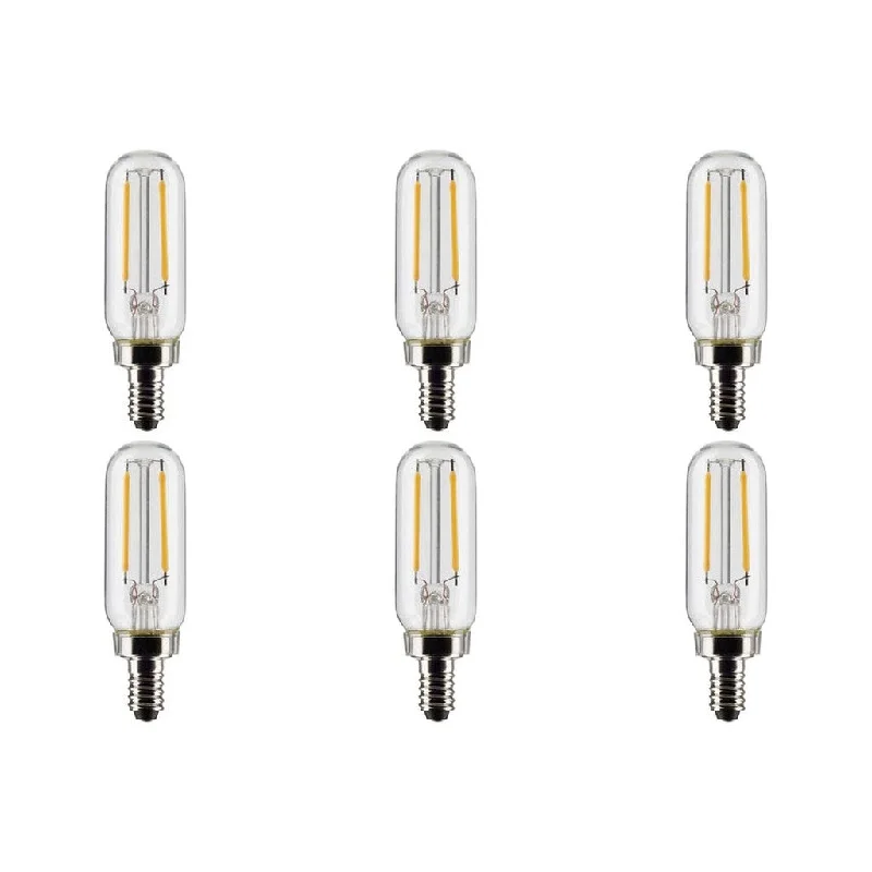 Industrial Lighting for Electronics Manufacturing2.8W T6 LED - Clear - Candelabra base - 90 CRI - 2700K - 120V - 6-Pack Industrial Lighting for Electronics Manufacturing2.8W T6 LED - Clear - Candelabra base - 90 CRI - 2700K - 120V - 6-Pack