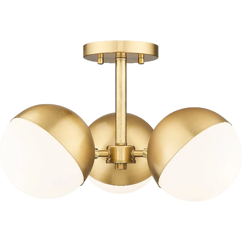 Track lighting for small apartmentsRealm Sphere 3-Light Semi Flush Mount