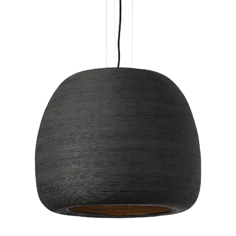 Durable Industrial Lighting for Harsh EnvironmentsKaram Large 21 in. LED Pendant Light Black Finish
