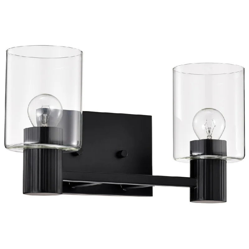 Industrial Lighting for Metal Fabrication ShopsCLARKSVILLE 2 LIGHT VANITY