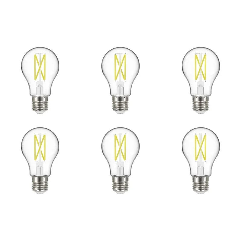Industrial Lighting for Printing Press Facilities10.5W LED A19 - Clear - Medium Base - 4000K - 90 CRI - 120V - 6-Pack Industrial Lighting for Printing Press Facilities10.5W LED A19 - Clear - Medium Base - 4000K - 90 CRI - 120V - 6-Pack