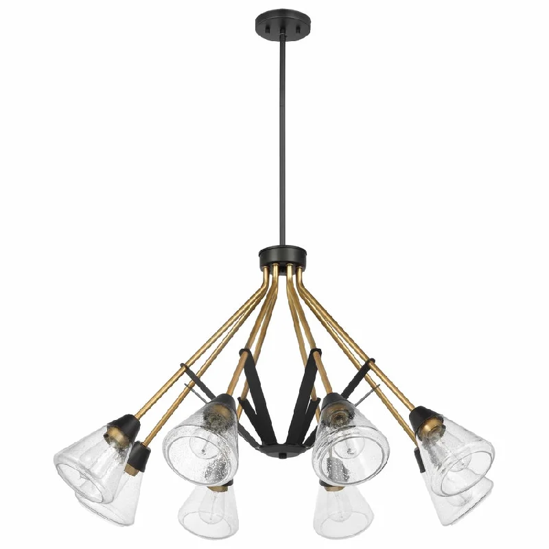 Low - Bay Industrial Lighting Fixtures for Small FactoriesSTARLIGHT 8 LIGHT CHANDELIER