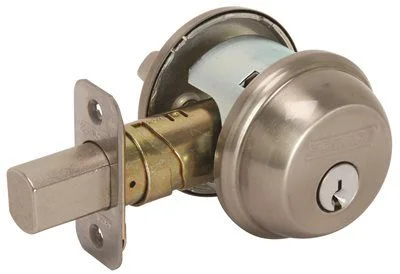 Modern track lighting with LED bulbsSchlage Deadbolt Satin Nickel Finish