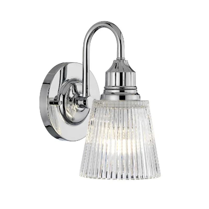 Track lighting for creating a moody atmosphereleather wall lamps with a distressed texture for a rugged and stylish lookAddison 1Lt Bathroom Wall Light IP44 - Polished Chrome