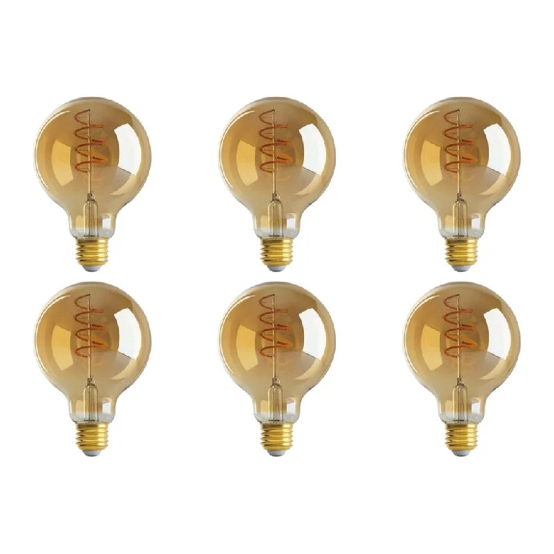Industrial Lighting for Pharmaceutical Manufacturing4.5W G30 LED - Amber - Medium base - 2000K - 240 Lumens - 120V - 6-Pack Industrial Lighting for Pharmaceutical Manufacturing4.5W G30 LED - Amber - Medium base - 2000K - 240 Lumens - 120V - 6-Pack