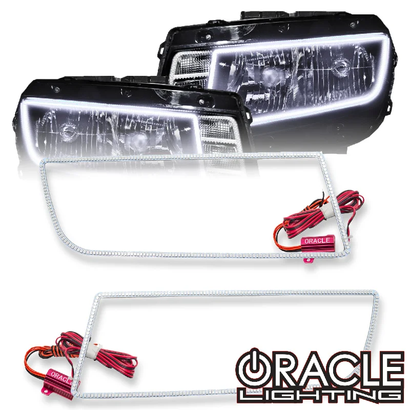 Track lighting with a chunky, bold designORACLE Lighting 2014-2015 Chevrolet Camaro Non-RS LED Headlight Halo Kit (Square Style) Track lighting with a chunky, bold designORACLE Lighting 2014-2015 Chevrolet Camaro Non-RS LED Headlight Halo Kit (Square Style)