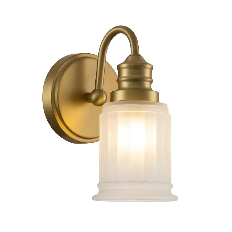 Waterproof track lighting for bathroomswood wall lamps with natural grain for a warm and organic feelSwell 1Lt Bathroom Wall Light IP44 – Polished Chrome/ Brushed Brass