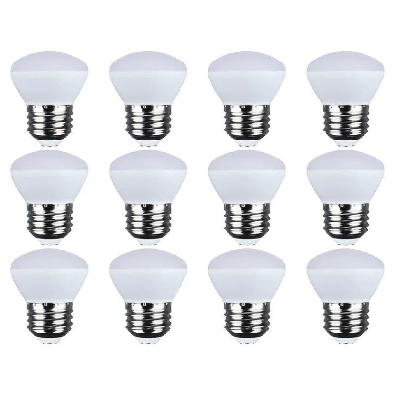 Industrial Flood Lighting for Outdoor Loading Docks3.5 Watt - R14 LED - Medium Base - 3000K CCT - Frost Finish - 120 Volt - 12-Pack