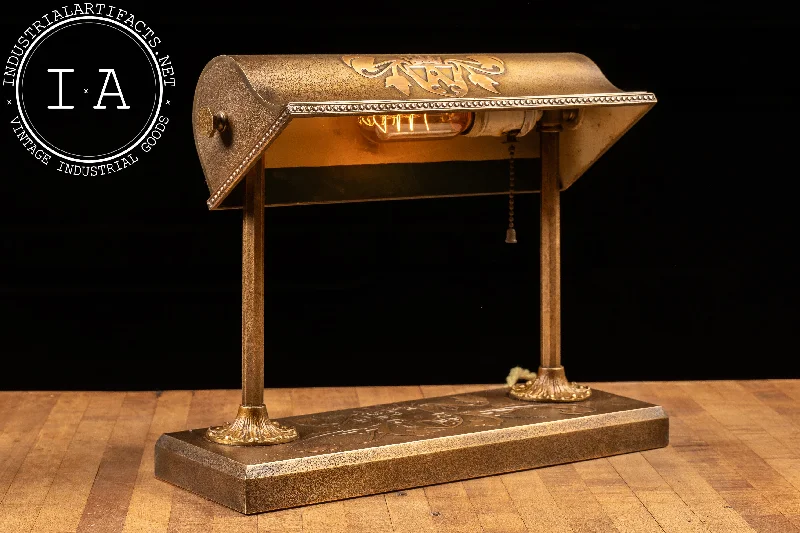 Color - Tunable Industrial Lighting for Special ApplicationsVintage Brass Silver Crest Library Lamp