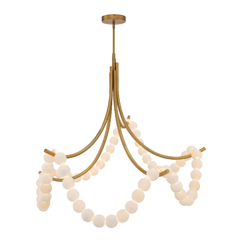 Track lighting with a decorative track designParel 46" LED Semi Flush Mount