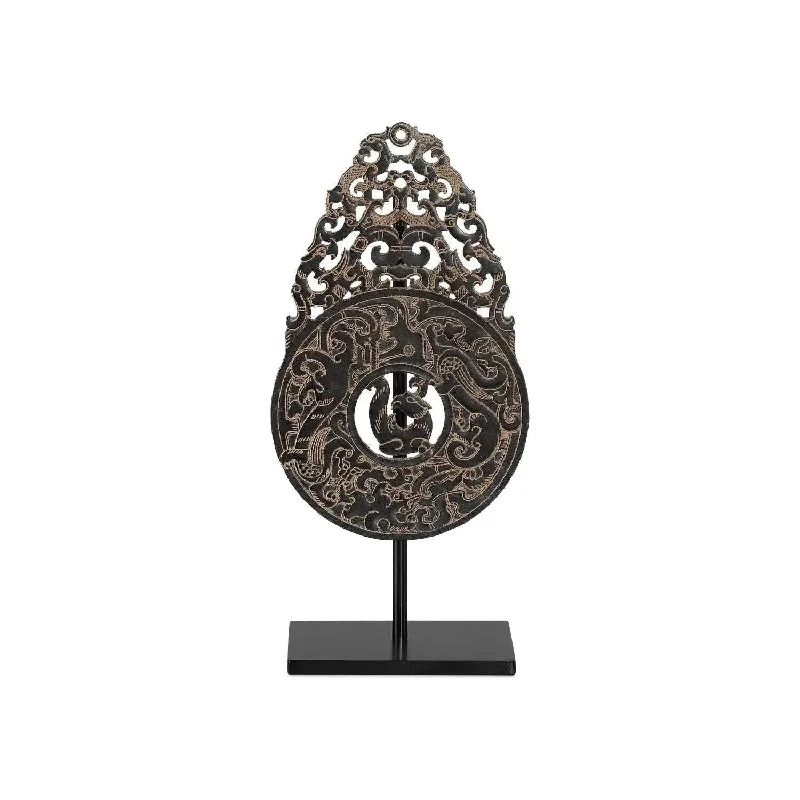 Track lighting for accentuating artworksHan Dynasty Jade Symbol