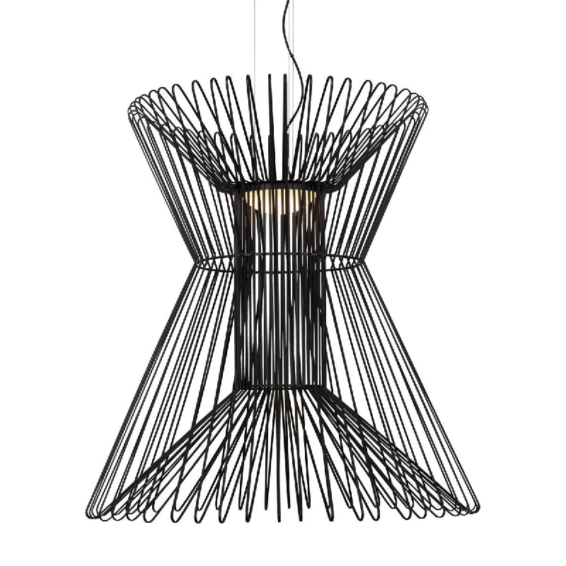 Industrial Lighting for Automotive Manufacturing PlantsSyrma Grande36 in. LED Pendant Light 3000K Black Finish Industrial Lighting for Automotive Manufacturing PlantsSyrma Grande36 in. LED Pendant Light 3000K Black Finish
