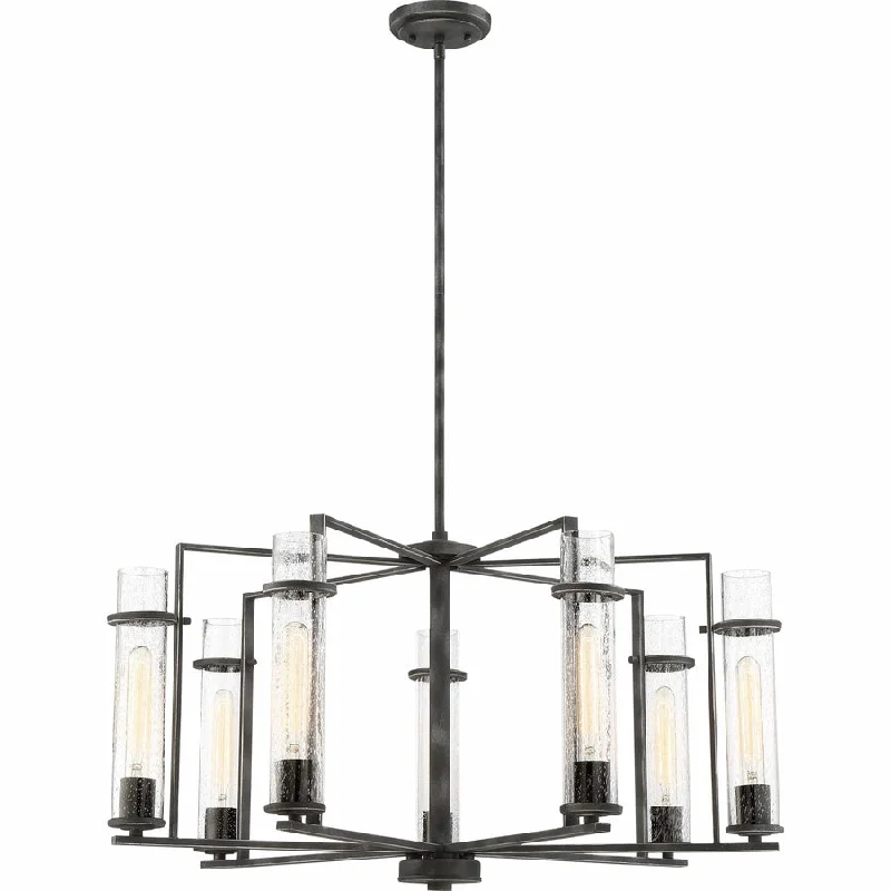 Dimmable Industrial Lighting for Ambiance ControlDONZI - 7 LIGHT CHANDELIER