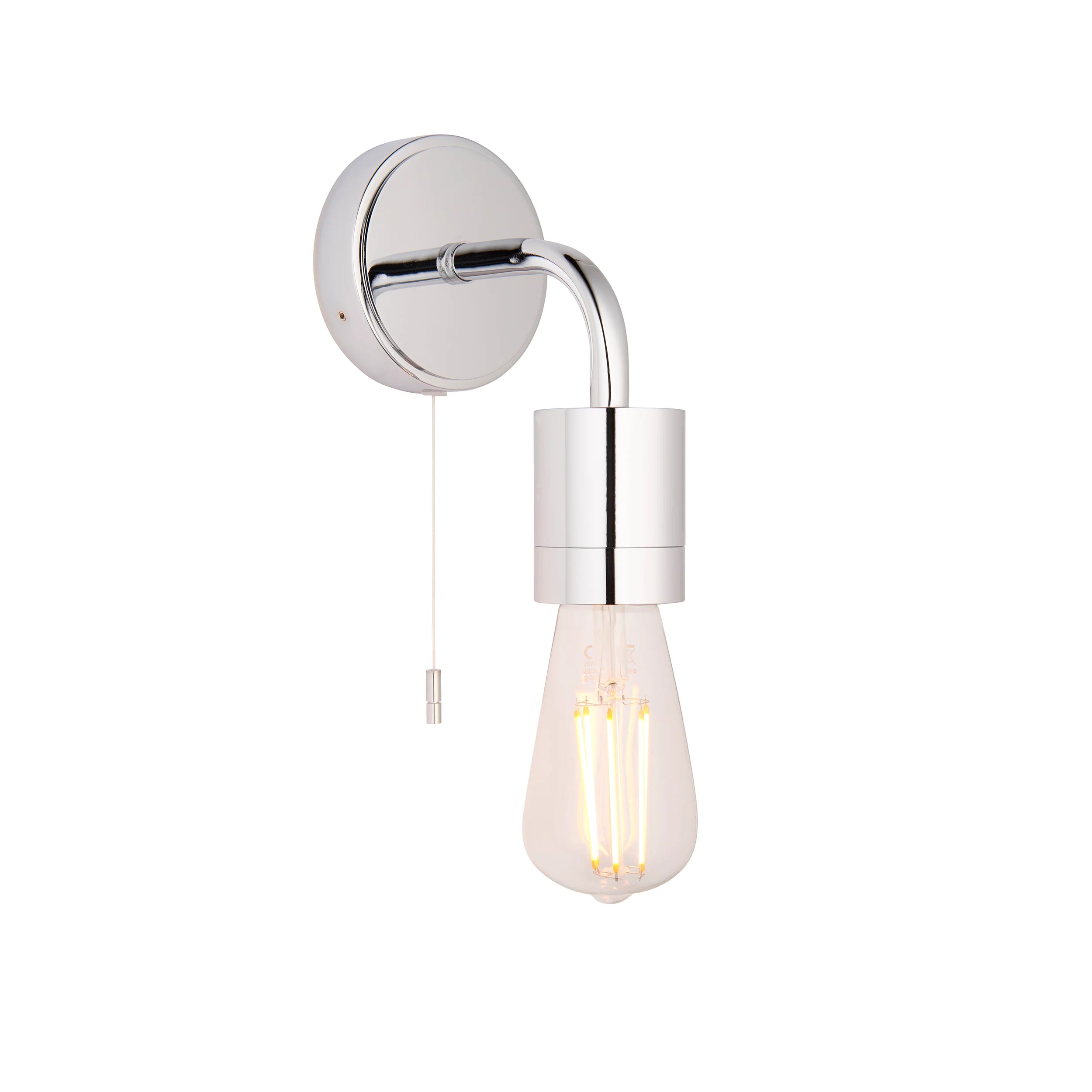 Outdoor - rated track lighting for patiosleather wall lamps with a distressed texture for a rugged and stylish lookArno 1Lt Bathroom Wall Light IP44 - Chrome Outdoor - rated track lighting for patiosleather wall lamps with a distressed texture for a rugged and stylish lookArno 1Lt Bathroom Wall Light IP44 - Chrome