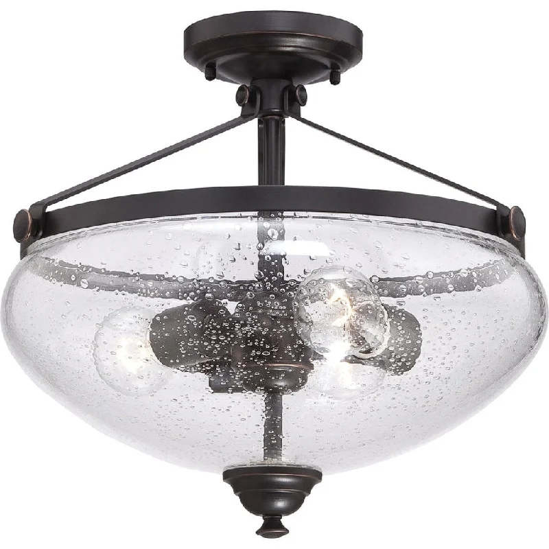 Durable Industrial Lighting for Harsh EnvironmentsLAUREL - 3 LIGHT SEMI FLUSH