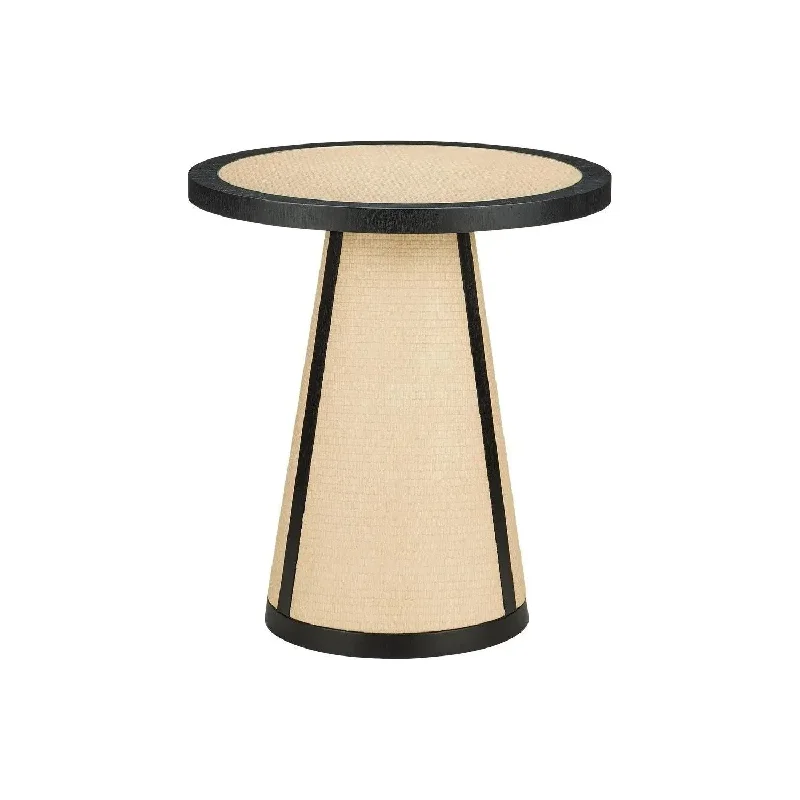 Track lighting with a brushed nickel finishDeanna Accent Table
