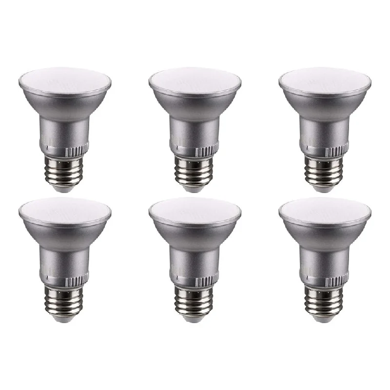 Industrial Lighting for Electronics Manufacturing5.5W PAR20 LED - Medium Base - Silver Finish - CCT Selectable - 120V - 40 Deg. Beam - 6-Pack Industrial Lighting for Electronics Manufacturing5.5W PAR20 LED - Medium Base - Silver Finish - CCT Selectable - 120V - 40 Deg. Beam - 6-Pack