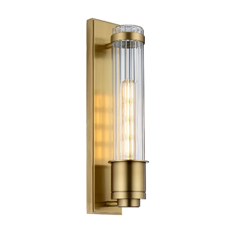 Track lighting for highlighting kitchen cabinetsrustic farmhouse wall lamps with wooden accents for cozy bedroomsWellington 1 Light Wall Light IP44 - Aged Brass/ Polished Chrome