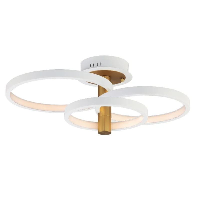 Adjustable Industrial Lighting for Flexible IlluminationHoopla LED Semi Flush Mount