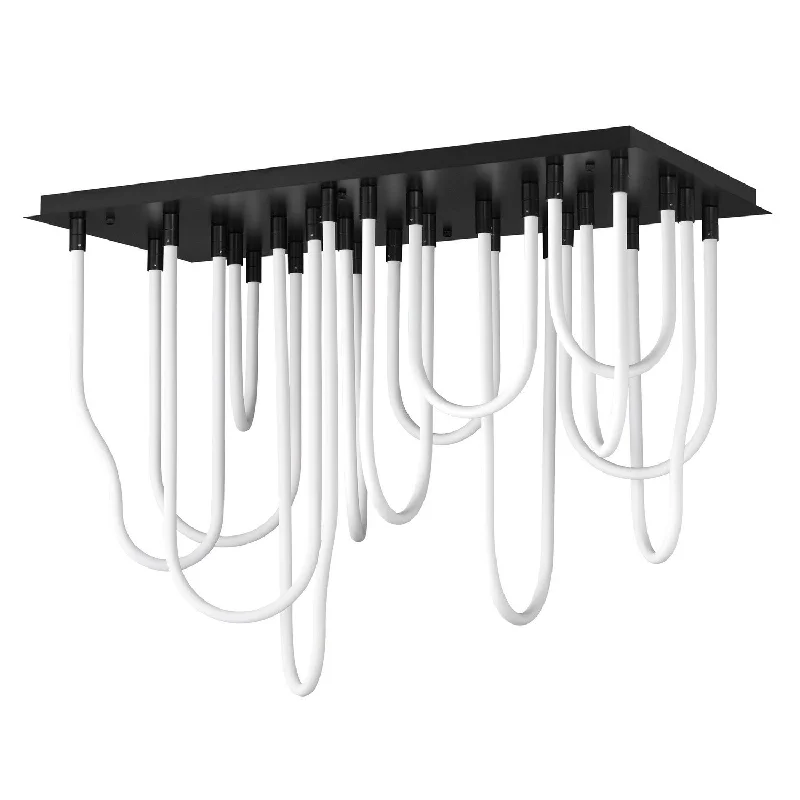 Industrial Lighting for Metal Fabrication ShopsSoleil LED Flush Mount