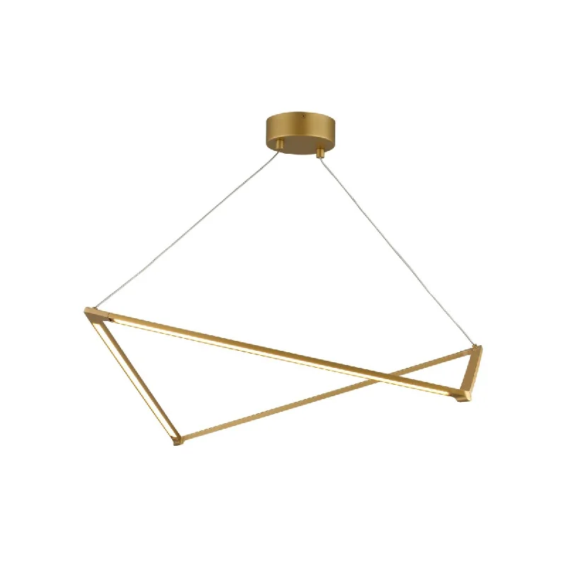 Corrosion - Resistant Industrial Lighting for Coastal FactoriesBalto 36 In. LED Chandelier 277V Gold Finish Corrosion - Resistant Industrial Lighting for Coastal FactoriesBalto 36 In. LED Chandelier 277V Gold Finish