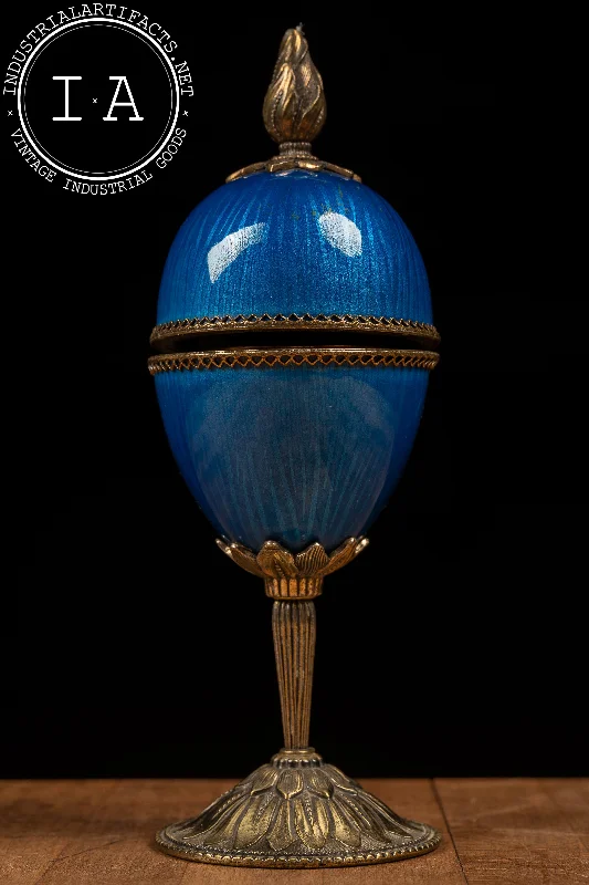 Industrial Lighting for Electronics ManufacturingVintage Imperial Egg Table Lighter in Blue