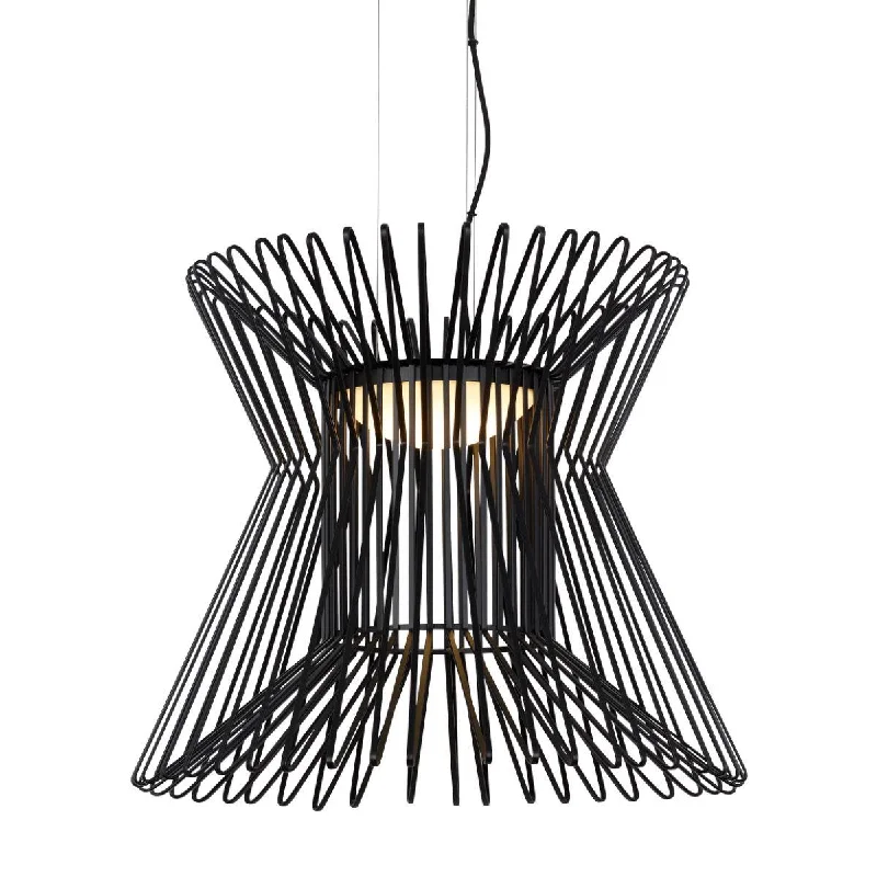 Industrial Lighting for Metal Fabrication ShopsSyrma 22 in. LED Pendant Light 3000K Black Finish Industrial Lighting for Metal Fabrication ShopsSyrma 22 in. LED Pendant Light 3000K Black Finish
