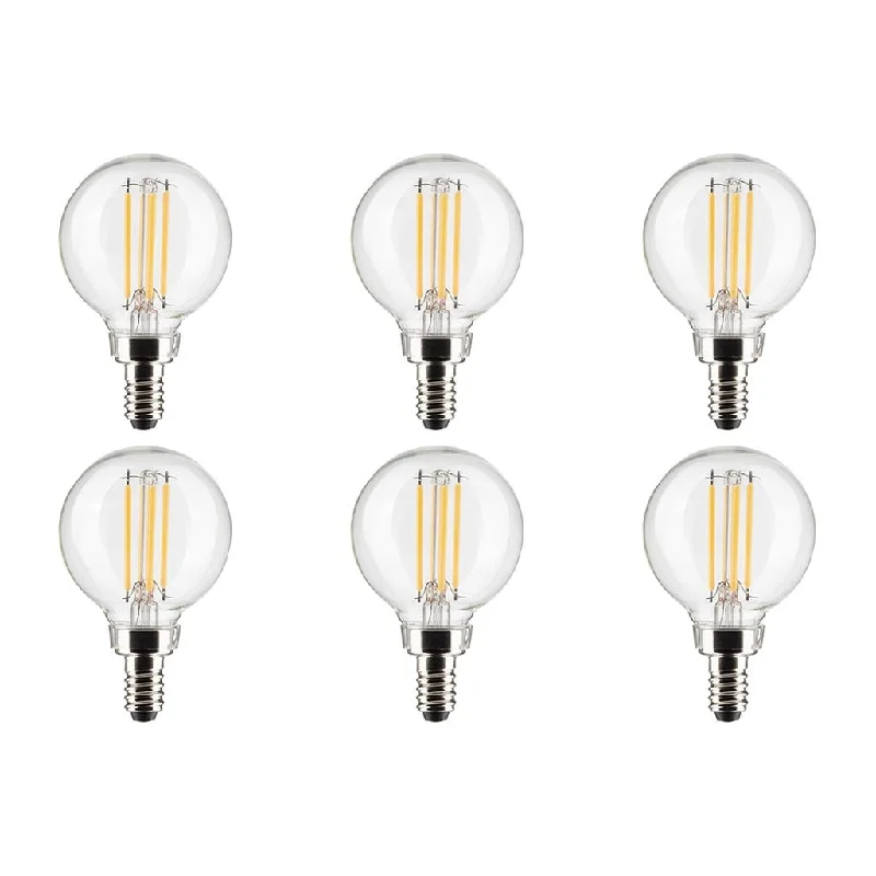 Color - Tunable Industrial Lighting for Special Applications4W G16.5 LED - Clear - Candelabra base - 90 CRI - 3000K - 120V - 6-Pack