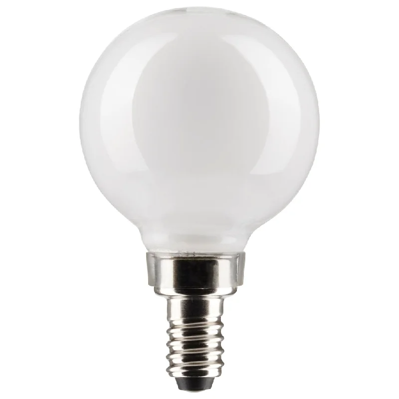 Industrial Area Lighting for Large Open Spaces4.5 Watt G16.5 LED - White - Candelabra Base - 5000K - 120 Volt - 2-Card - 12-Pack