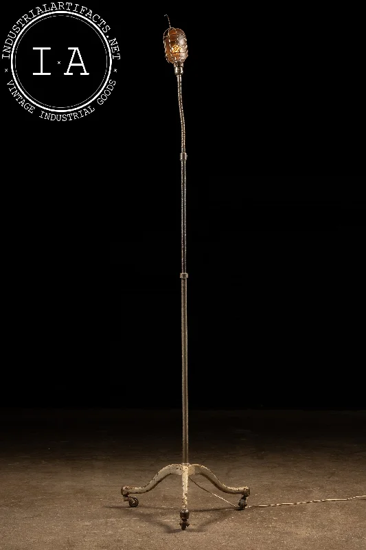 Color - Tunable Industrial Lighting for Special ApplicationsVintage Adjustable Medical Floor Lamp on Rolling Stand