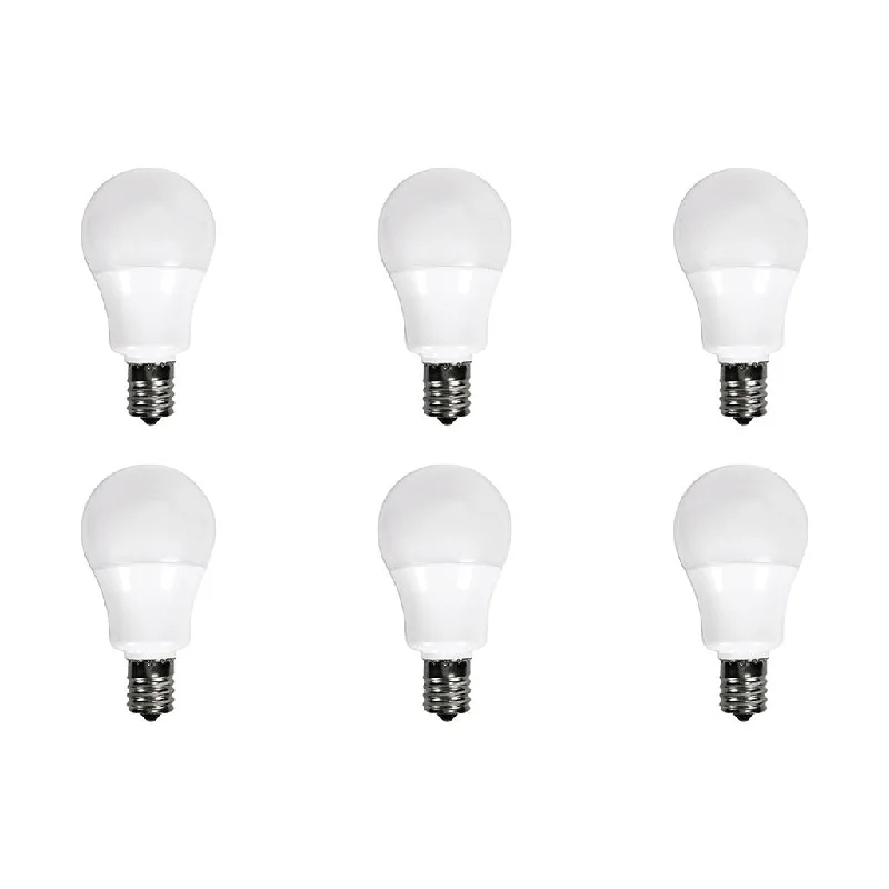 Industrial Flood Lighting for Outdoor Loading Docks5.5W - A15 LED - 2700K - E17 Intermediate base - 230 deg. Beam Angle - 120V - 6-Pack