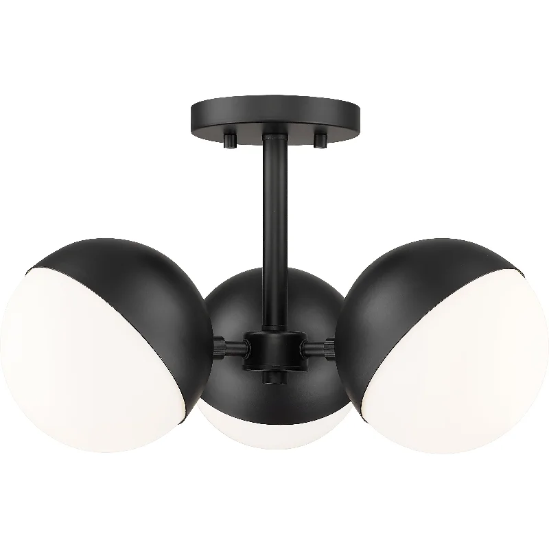 Commercial - grade track lighting for storesRealm Sphere 3-Light Semi Flush Mount