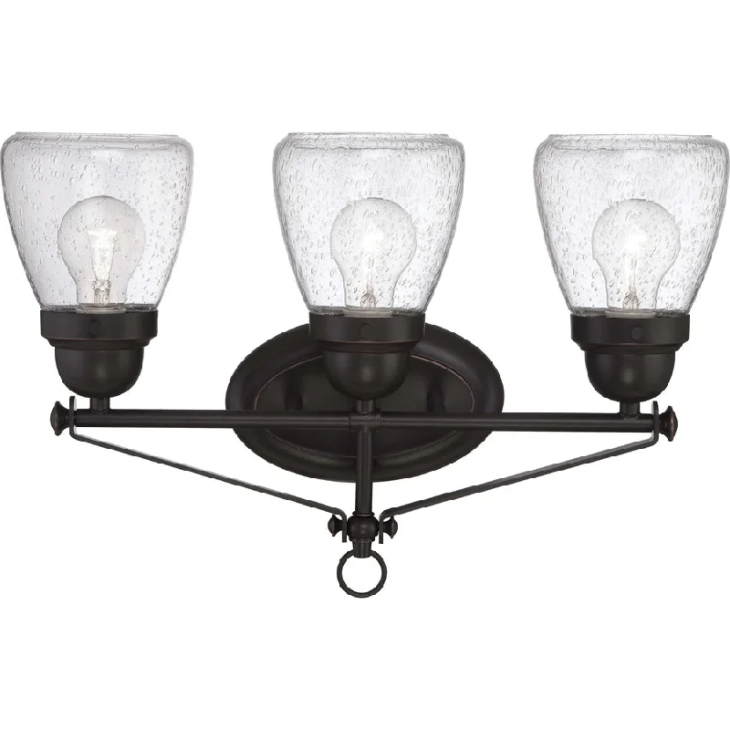 Industrial Pendant Lighting for Machine ShopsLAUREL - 3 LIGHT VANITY FIXTURE