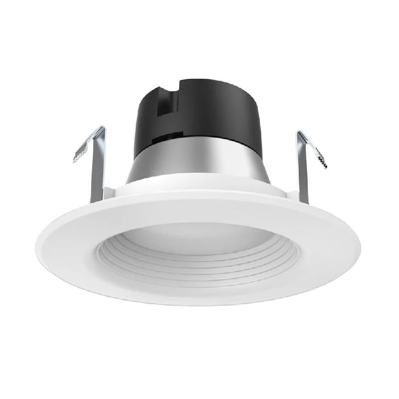 Industrial Ceiling - Mounted Lighting for Assembly Plants7.5W LED Downlight Retrofit - 4'' Baffle - 3000K - GU5.3 socket for MR16 retrofit - 12Vs