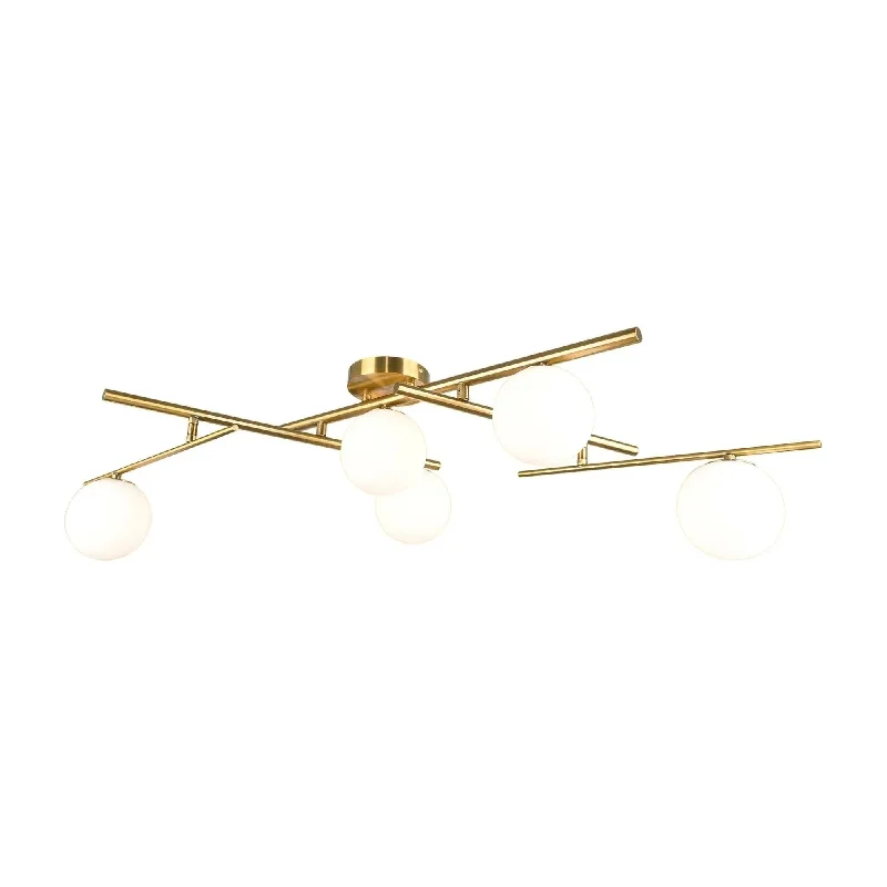 Track lighting for creating a moody atmosphereModena Semi-Flush Mount