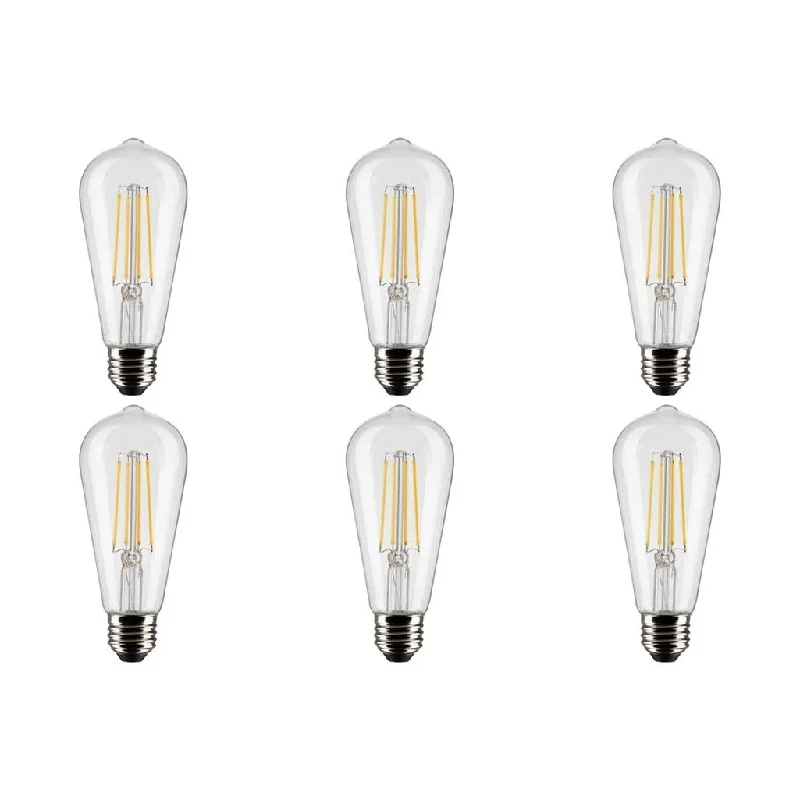 Industrial Lighting for Woodworking Factories8W ST19 LED - Clear - Medium base - 90 CRI - 4000K - 120V - 6-Pack Industrial Lighting for Woodworking Factories8W ST19 LED - Clear - Medium base - 90 CRI - 4000K - 120V - 6-Pack