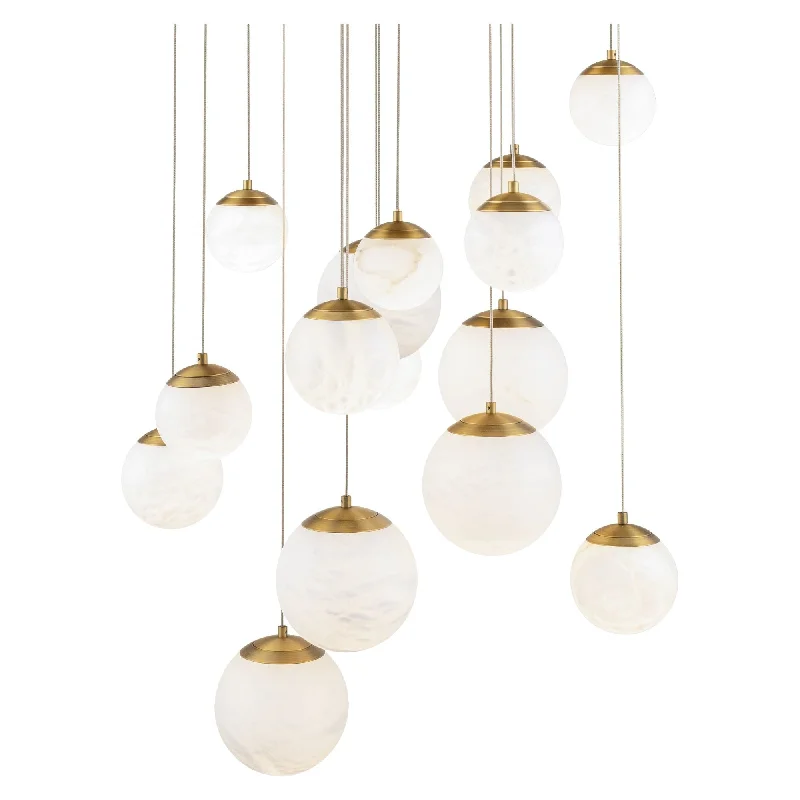 Track lighting for accentuating artworksPisces 15-Light 23" LED Round Multi Pendant