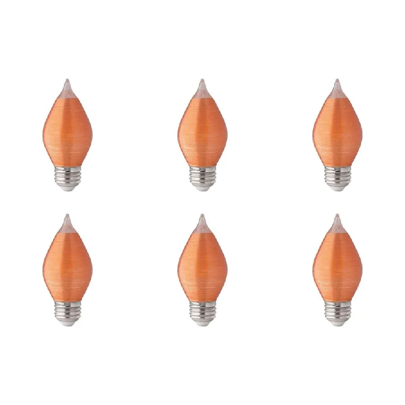 Industrial Area Lighting for Large Open Spaces4W C15 LED - Satin Spun - Amber - Medium base - 2100K - 240 Lumens - 120V - 6-Pack Industrial Area Lighting for Large Open Spaces4W C15 LED - Satin Spun - Amber - Medium base - 2100K - 240 Lumens - 120V - 6-Pack