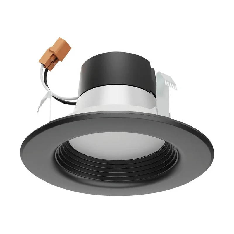Industrial Lighting for Automotive Manufacturing Plants7W - LED Downlight Retrofit - 4 Inch - CCT Selectable - 120Vs - Dimmable - Black Finish