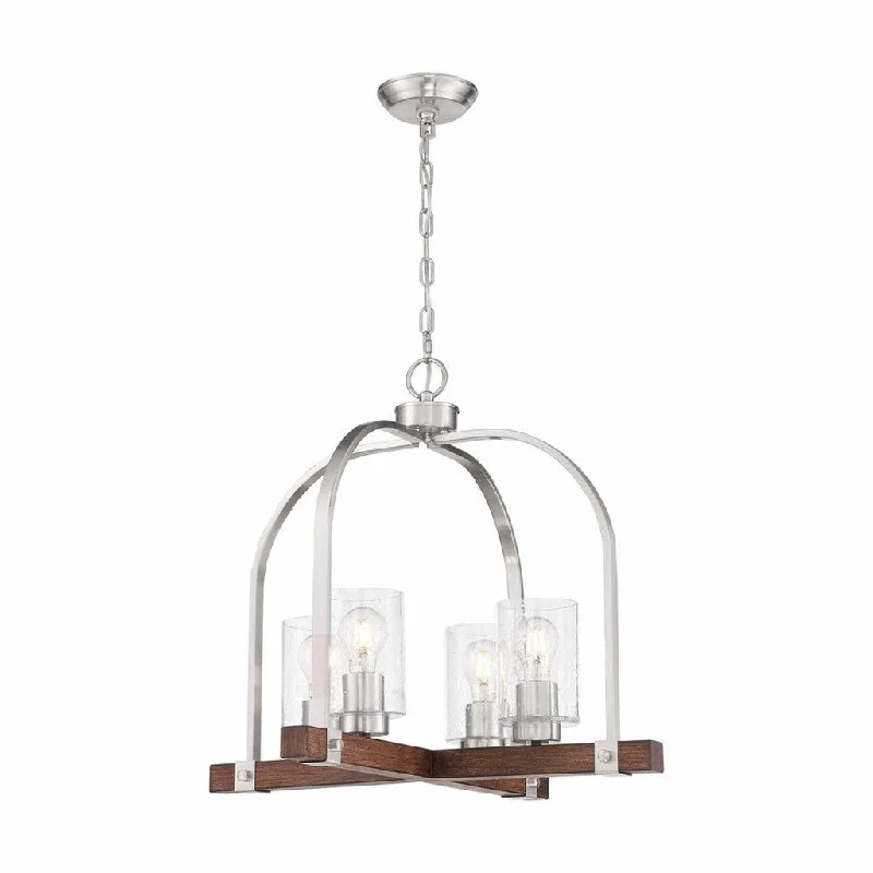 Industrial Lighting for Textile MillsARABEL 4 LIGHT CHANDELIER