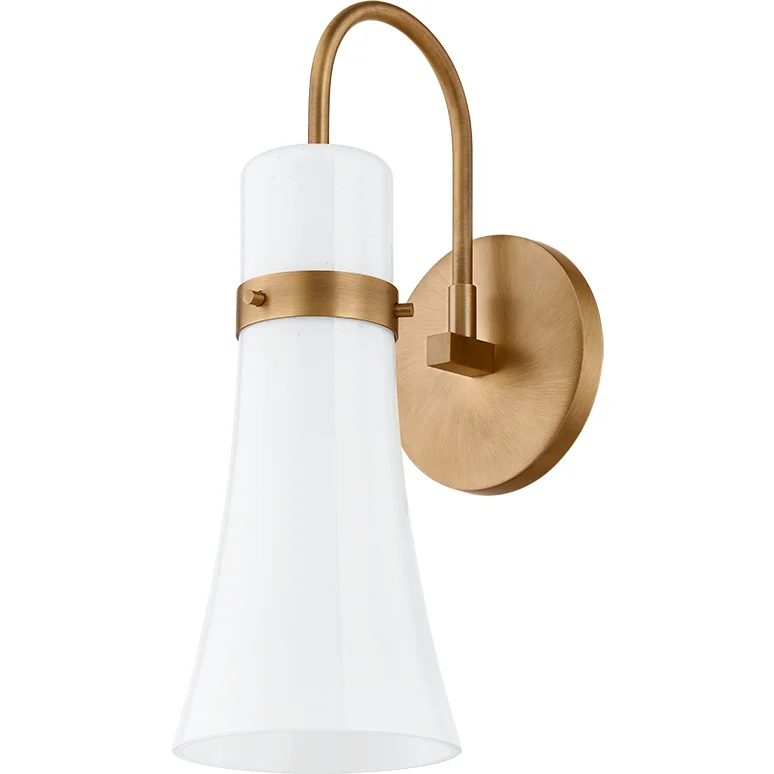 Track lighting with frosted glass shadesMaple 1-Light Wall Sconce
