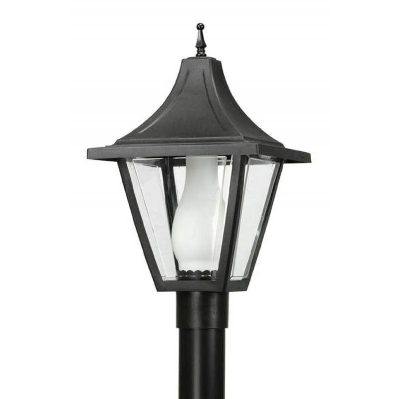 Track lighting with a sleek profileWave Lighting 612 Vanguard Outdoor Post Top with Glass Chimney