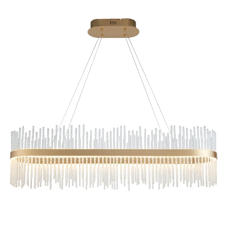 Track lighting for accentuating artworksCarmen Glass Rod Kitchen Island Light - Brushed Gold / Chrome Various Sizes Track lighting for accentuating artworksCarmen Glass Rod Kitchen Island Light - Brushed Gold / Chrome Various Sizes