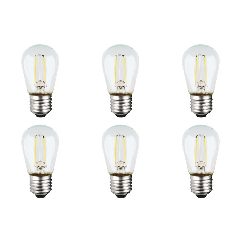 Industrial Lighting for Electronics Manufacturing1 Watt LED - S14 - Clear - Medium base - 2700K - 120V - 6-Pack Industrial Lighting for Electronics Manufacturing1 Watt LED - S14 - Clear - Medium base - 2700K - 120V - 6-Pack