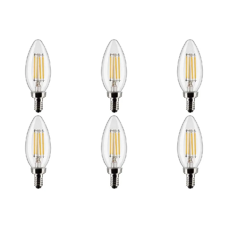 Industrial Lighting for Metal Fabrication Shops4W B11 LED - Clear - Candelabra base - 90 CRI - 5000K - 120V - 6-Pack Industrial Lighting for Metal Fabrication Shops4W B11 LED - Clear - Candelabra base - 90 CRI - 5000K - 120V - 6-Pack