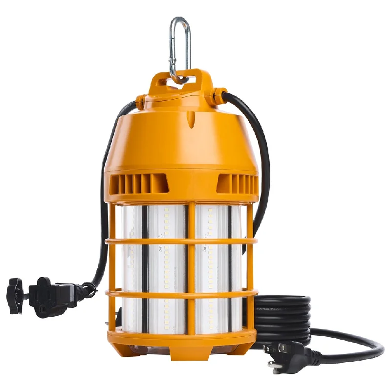 Shock - Resistant Industrial Lighting for Vibrating Machinery Areas100 Watt LED Temporary Work Light - 5000K CCT - 120 Volt