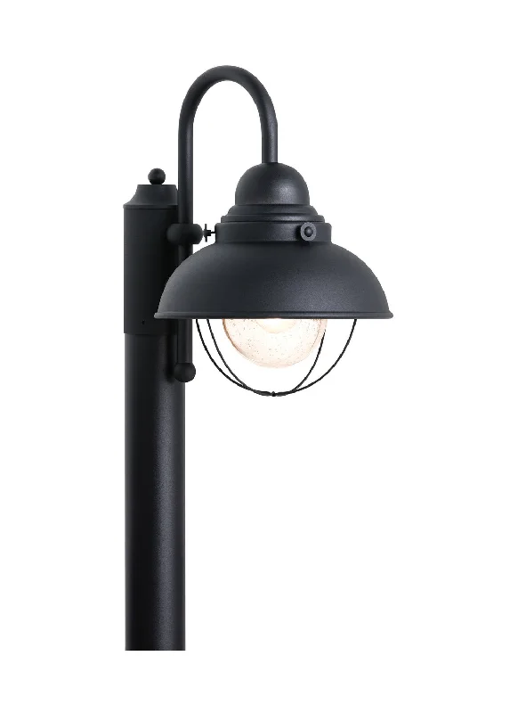 Track lighting with colored glass accentsSebring Outdoor Post Mount Light