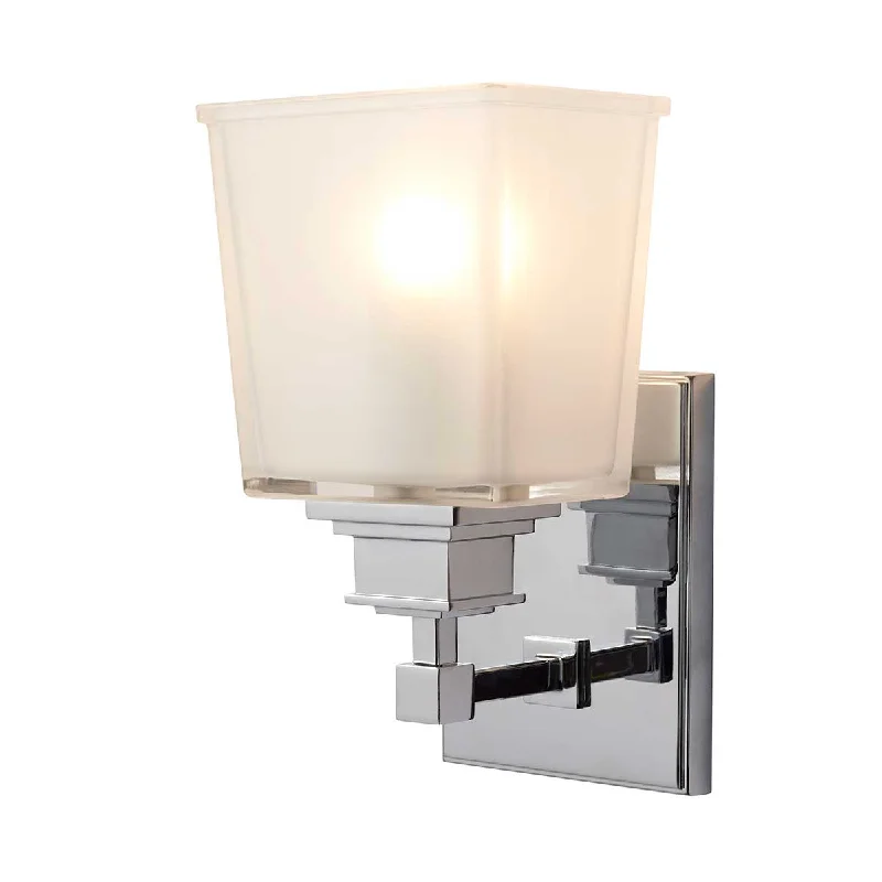 Track lighting for high - ceiling spacesmid - century modern wall lamps with iconic shapes for a stylish studyAylesbury 1Lt Bathroom Wall Light IP44 - Polished Chrome