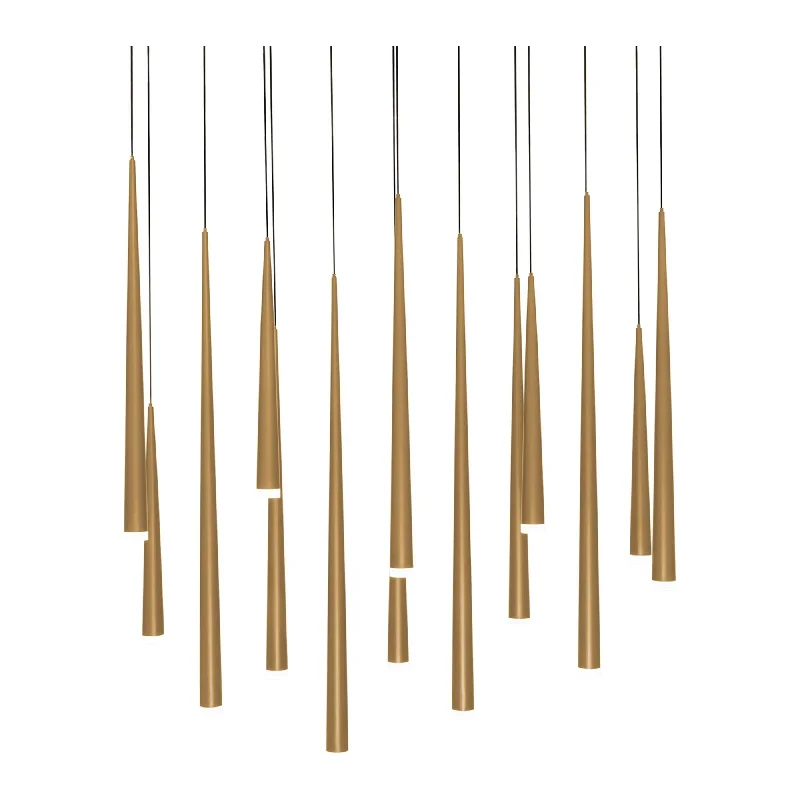 Track lighting with a chunky, bold designCascade 14-Light 40" LED Linear Multi Pendant Track lighting with a chunky, bold designCascade 14-Light 40" LED Linear Multi Pendant