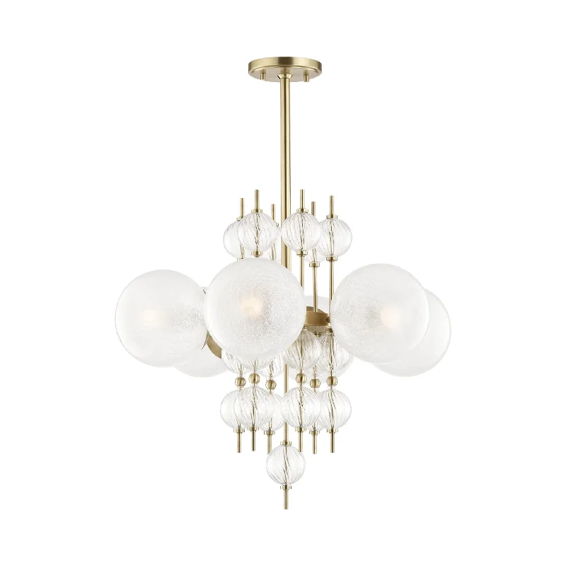 Track lighting for highlighting bookcasesCalypso Chandelier